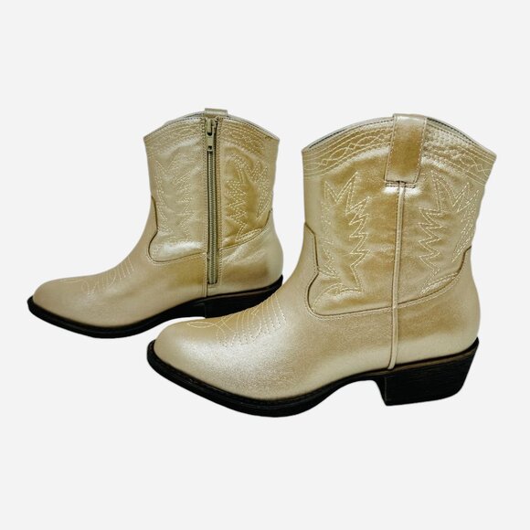 Western Ranch Boots by Coconuts by Matisse @ Free People in Metallic 6.5M NWT - Picture 5 of 9